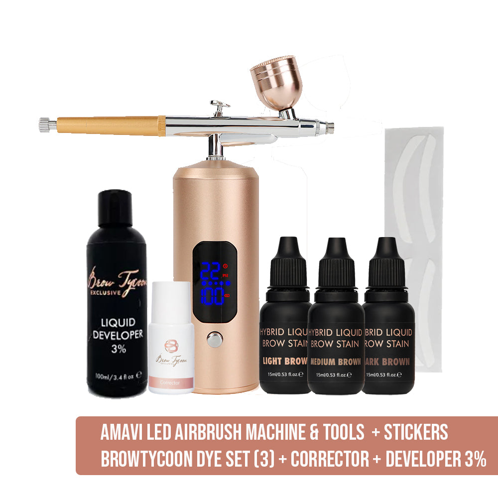 Airbrush brows starter set BrowTycoon - luxurious