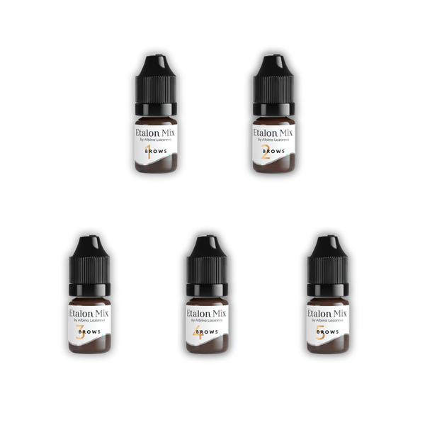 Etalon mix mini set 5ml hybride wenkbrauw pigmenten pmu