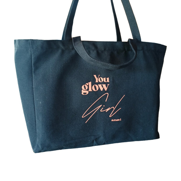 Canvas bag ~ you glow girl